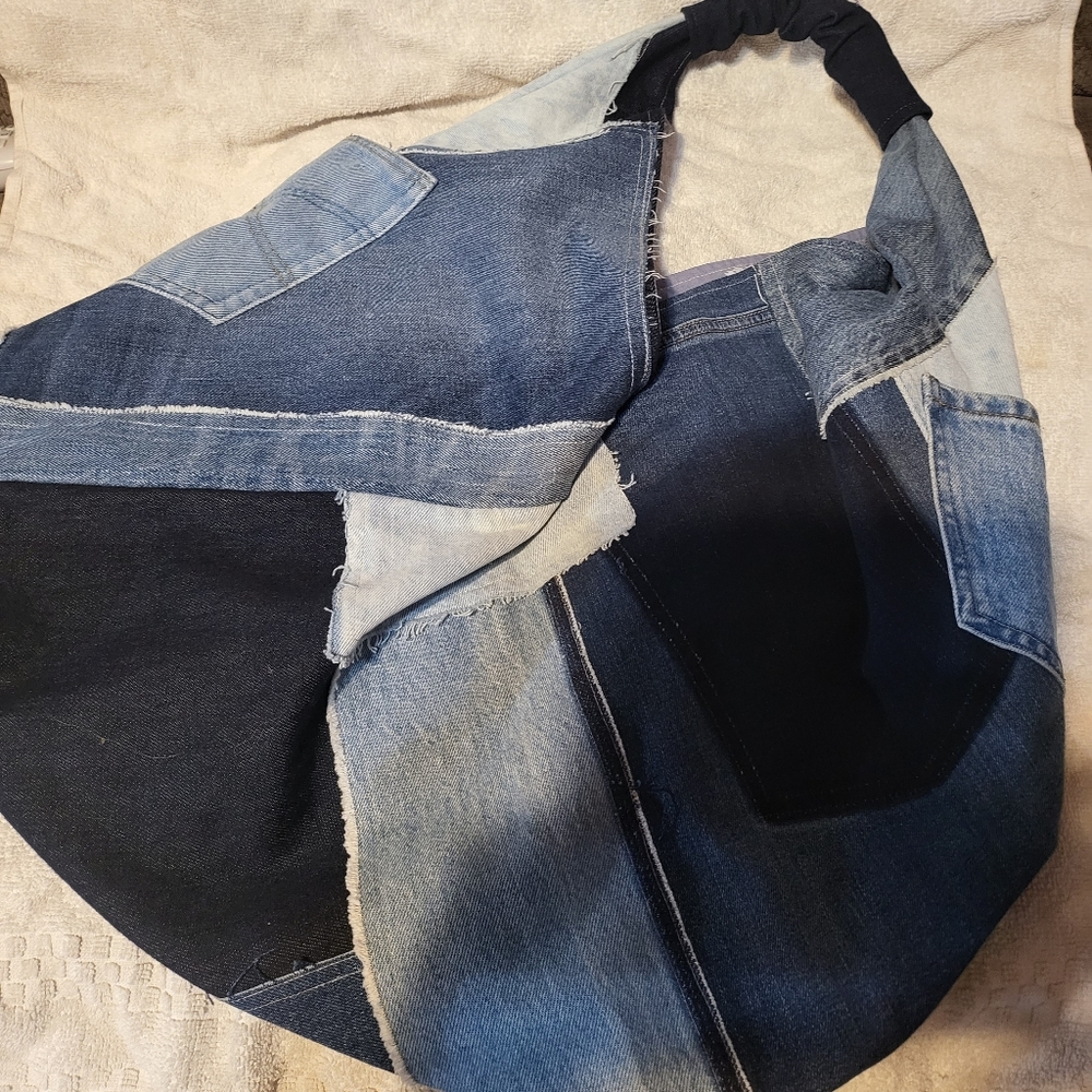 Denim, origami Romanian bag